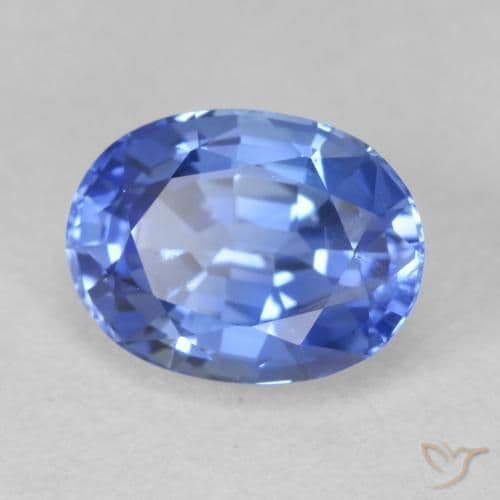 1.78ct Natural Light Blue Sapphire, Oval Cut, 8.2x6.2 mm