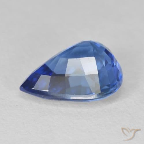 3.55ct Medium Dark Blue Sapphire, Pear Shape, 10.8x8.4 mm