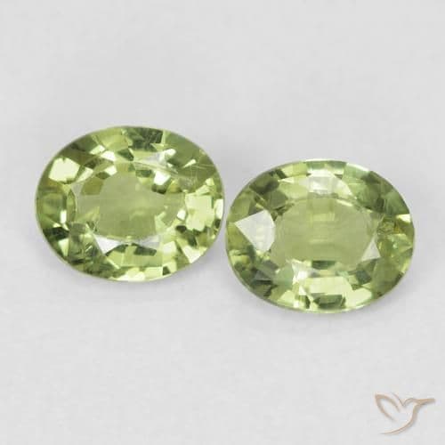 0.87ct Light Forest Green Sapphire, Oval Cut, 5.1x4.2 mm