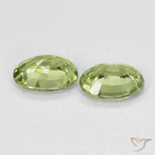 0.87ct Light Forest Green Sapphire, Oval Cut, 5.1x4.2 mm