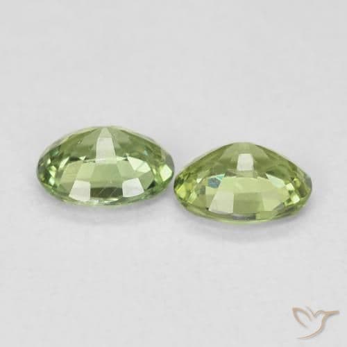 0.74ct Natural Medium Green Sapphire, Oval Cut, 4.9x3.9 mm