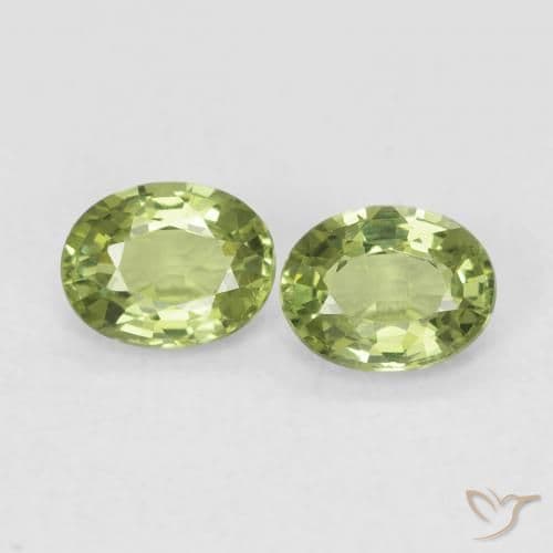 0.71ct Light Forest Green Sapphire, Oval Cut, 4.7x3.7 mm