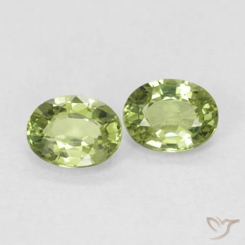 0.71ct Light Forest Green Sapphire, Oval Cut, 4.7x3.7 mm