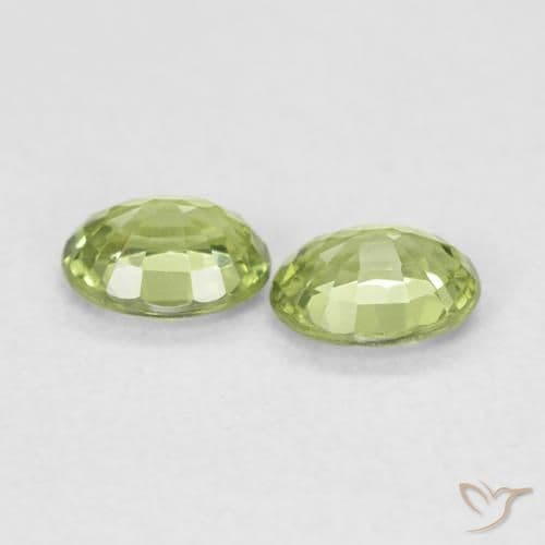 0.71ct Light Forest Green Sapphire, Oval Cut, 4.7x3.7 mm