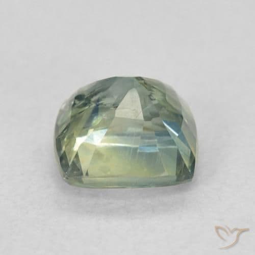 0.98ct Natural Teal Sapphire, Cushion Cut, 5.3x5.3 mm