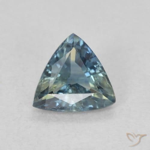 0.55ct Natural Teal Sapphire, Trillion, 5.1x4.8 mm
