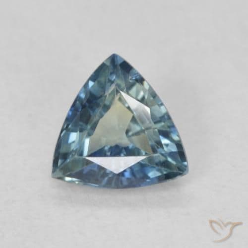 0.50ct Natural Teal Sapphire, Trillion, 5.3x5 mm