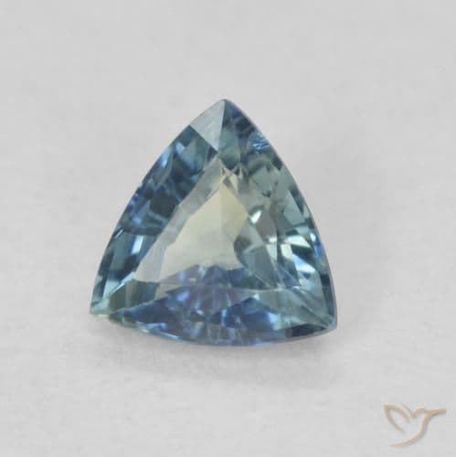 0.50ct Natural Teal Sapphire, Trillion, 5.3x5 mm