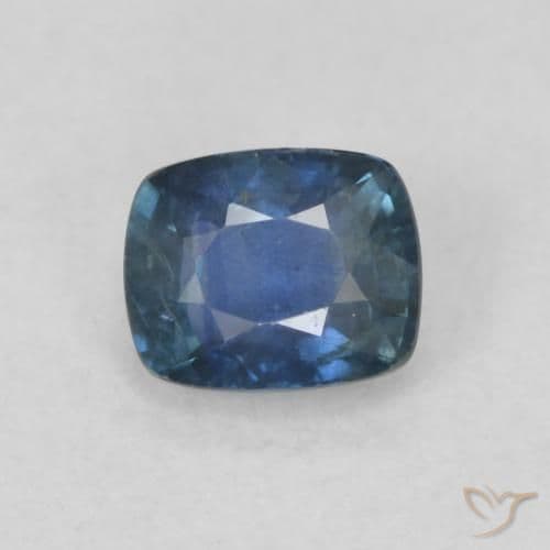 0.60ct Natural Navy Blue Sapphire, Cushion Cut, 5.2x4.2 mm