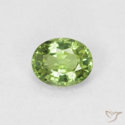 0.41ct Natural Forest Green Sapphire, Oval Cut, 4.8x3.9 mm