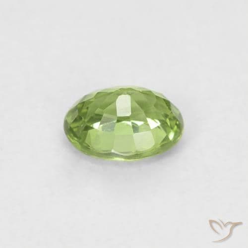 0.41ct Natural Forest Green Sapphire, Oval Cut, 4.8x3.9 mm