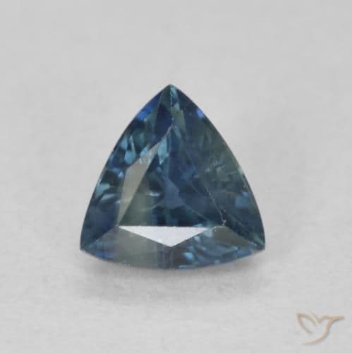 0.54ct Natural Teal Sapphire, Trillion, 4.8x4.6 mm