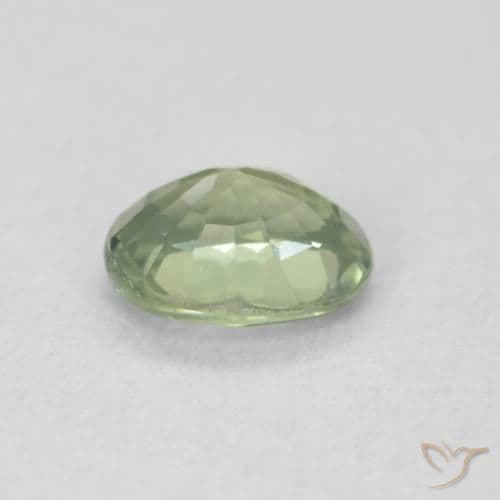 0.50ct Natural Light Green Sapphire, Oval Cut, 5.2x4.1 mm