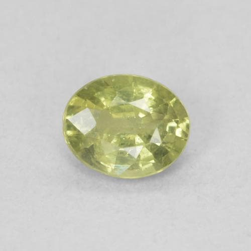 0.53ct Natural Forest Green Sapphire, Oval Cut, 5.8x4 mm