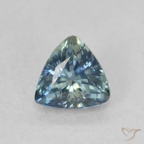 0.55ct Natural Teal Sapphire, Trillion, 5.1x4.8 mm