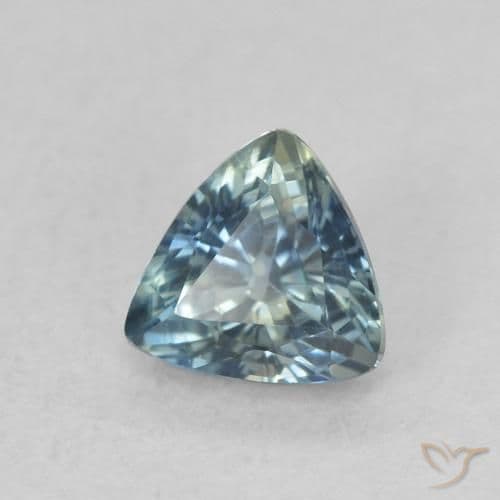 0.54ct Natural Teal Sapphire, Trillion, 5x4.7 mm