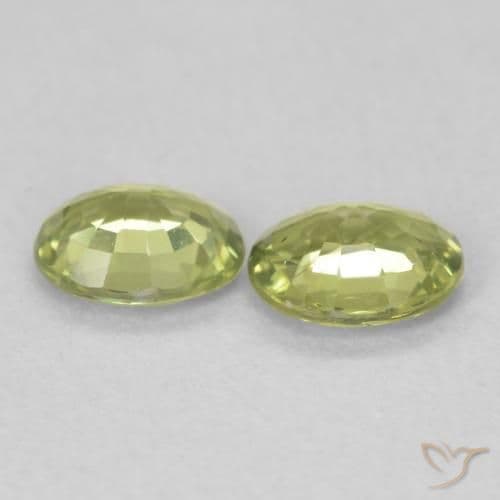 0.82ct Natural Green Sapphire, Oval Cut, 5.1x4 mm