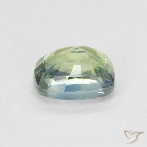0.77ct Natural Teal Sapphire, Cushion Cut, 5.6x4.6 mm