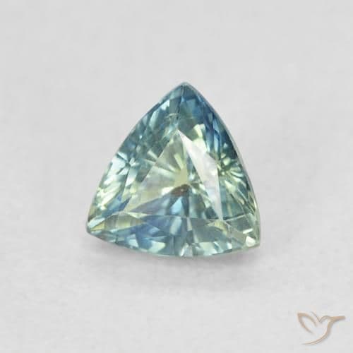 0.54ct Natural Teal Sapphire, Trillion, 4.8x4.6 mm