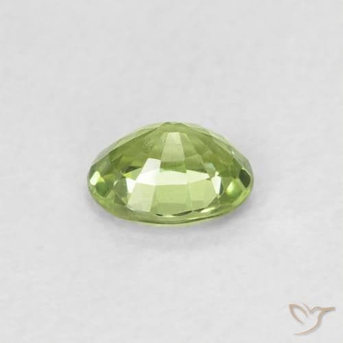 0.40ct Natural Light Green Sapphire, Oval Cut, 4.8x3.8 mm