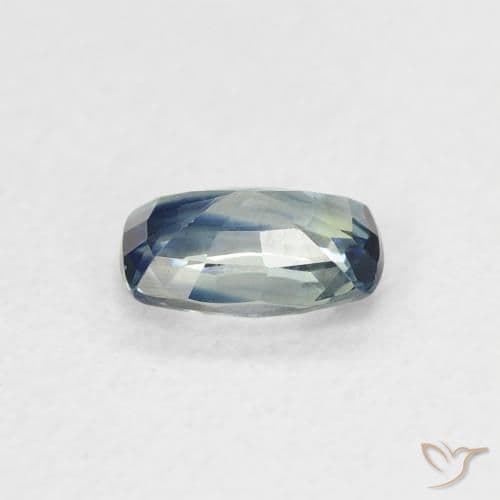0.62ct Natural Teal Sapphire, Cushion Cut, 5.9x4.2 mm