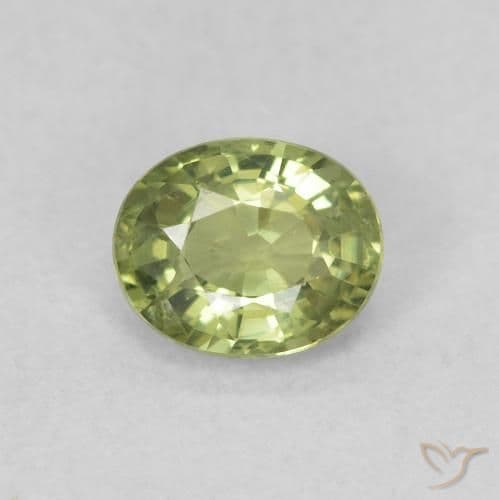 0.50ct Warm Forest Green Sapphire, Oval Cut, 5.1x4.2 mm