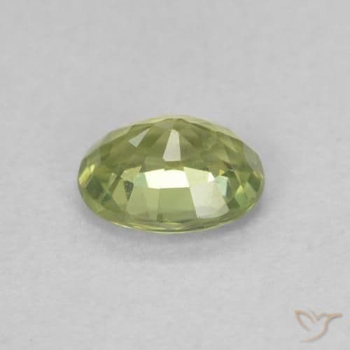 0.50ct Warm Forest Green Sapphire, Oval Cut, 5.1x4.2 mm