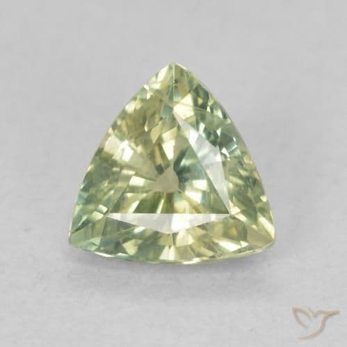 0.72ct Natural Forest Green Sapphire, Trillion, 5.5x5.3 mm