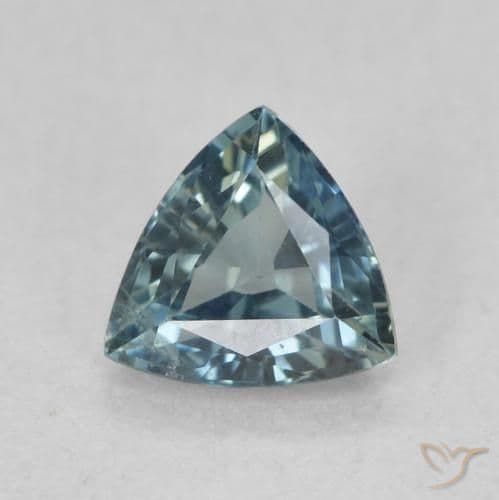 0.69ct Natural Teal Sapphire, Trillion, 5.6x5.3 mm