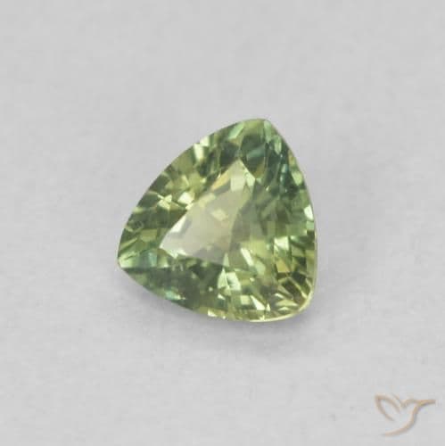 0.36ct Natural Deep Green Sapphire, Trillion, 4.4x4.2 mm