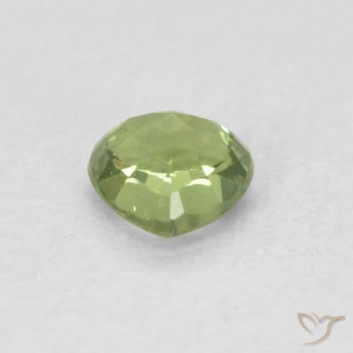 0.46ct Natural Medium Green Sapphire, Trillion, 4.5x4.4 mm
