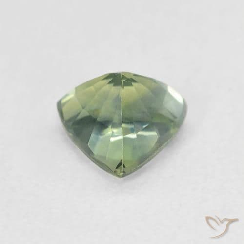 0.79ct Natural Light Green Sapphire, Trillion, 5.6x5.4 mm
