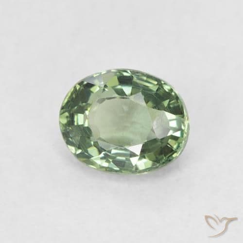 0.62ct Natural Deep Green Sapphire, Oval Cut, 5.3x4.3 mm