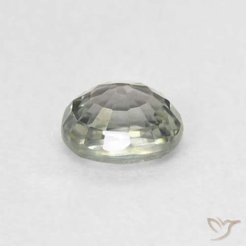 0.56ct Natural Medium Green Sapphire, Oval Cut, 4.9x4 mm