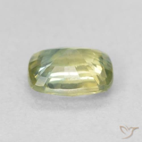 0.73ct Light Forest Green Sapphire, Cushion Cut, 5.7x4.6 mm