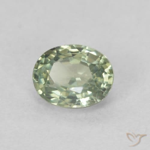 0.54ct Natural Forest Green Sapphire, Oval Cut, 5x3.9 mm