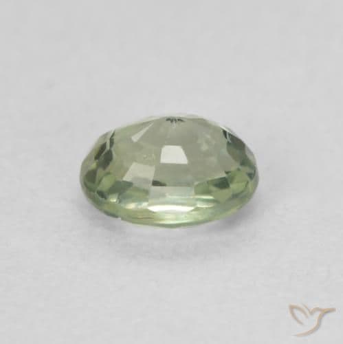 0.54ct Natural Forest Green Sapphire, Oval Cut, 5x3.9 mm