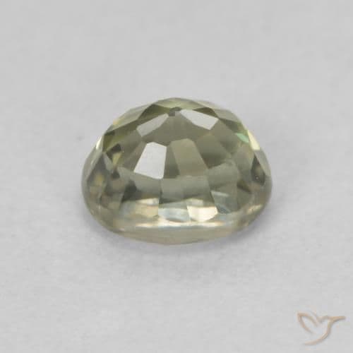 0.70ct Natural Light Green Sapphire, Oval Cut, 5.1x4.2 mm