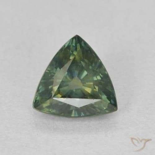 0.93ct Natural Teal Blue Sapphire, Trillion, 5.9x5.7 mm