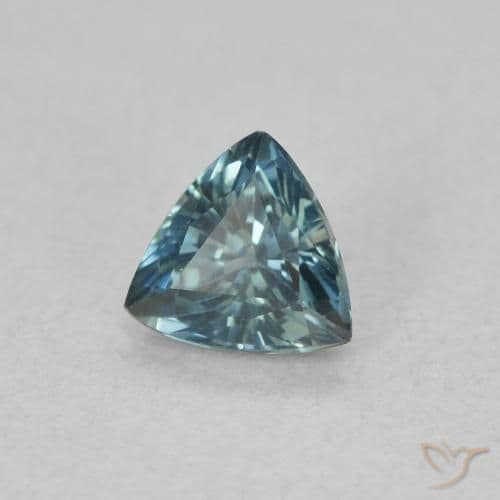 0.54ct Natural Teal Sapphire, Trillion, 4.9x4.7 mm