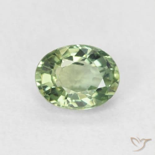 0.60ct Natural Forest Green Sapphire, Oval Cut, 5.3x4.1 mm