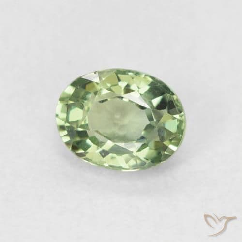 0.60ct Natural Forest Green Sapphire, Oval Cut, 5.3x4.1 mm