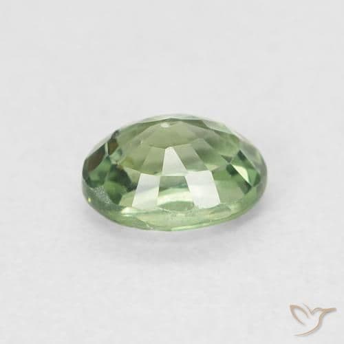 0.60ct Natural Forest Green Sapphire, Oval Cut, 5.3x4.1 mm