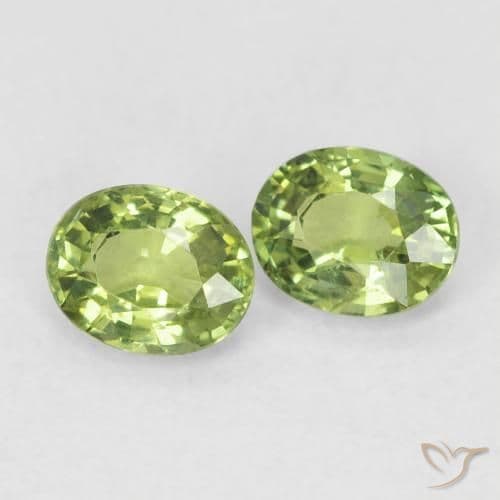 0.80ct Light Forest Green Sapphire, Oval Cut, 4.9x3.9 mm