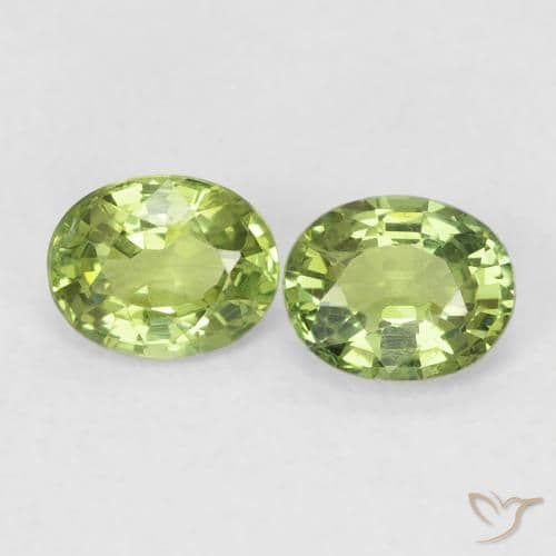 0.80ct Light Forest Green Sapphire, Oval Cut, 4.9x3.9 mm