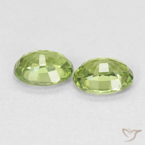 0.80ct Light Forest Green Sapphire, Oval Cut, 4.9x3.9 mm