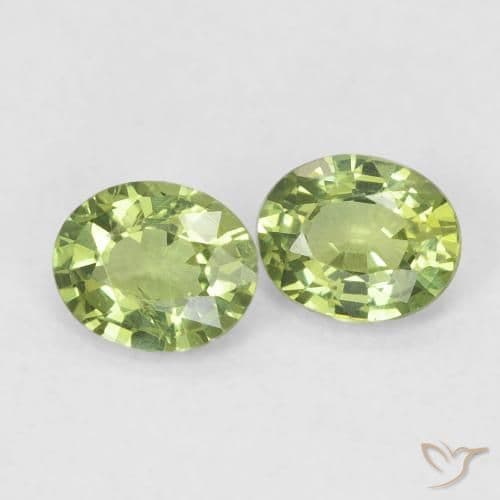 0.75ct Light Forest Green Sapphire, Oval Cut, 4.8x3.9 mm