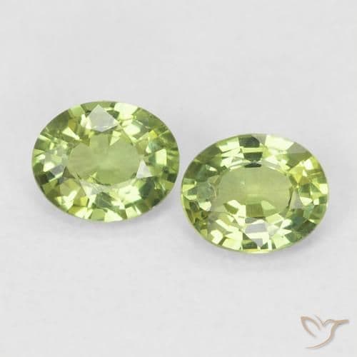 0.75ct Light Forest Green Sapphire, Oval Cut, 4.8x3.9 mm