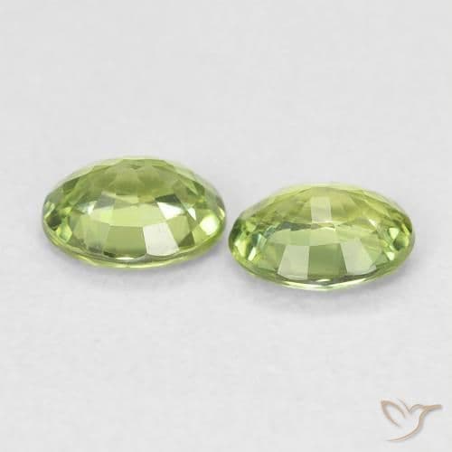 0.75ct Light Forest Green Sapphire, Oval Cut, 4.8x3.9 mm