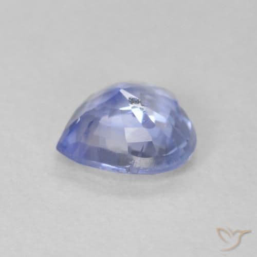 0.60ct Natural Pastel Blue Sapphire, Heart Shape, 5.2x5.2 mm